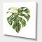 Designart - Tropical Green Leaves In Summer Times III - Tropical Canvas Wall Art Print